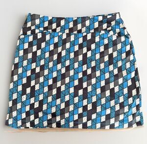 Tail golf  skort women's blue black white Geo print XS tennis pickleball
